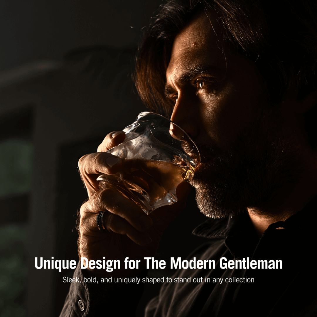 Storm Japanese Crystal Glasses & Decanter Set