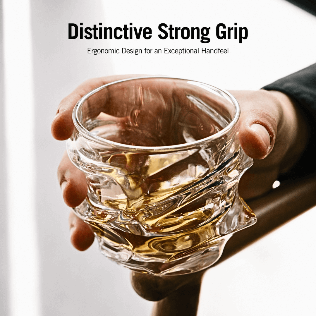 Storm Japanese Crystal Glasses & Decanter Set