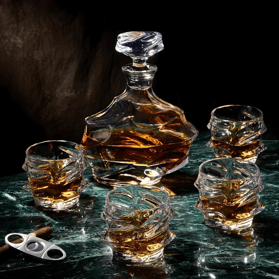 Storm Japanese Crystal Whisky Decanter - TsukiGlass
